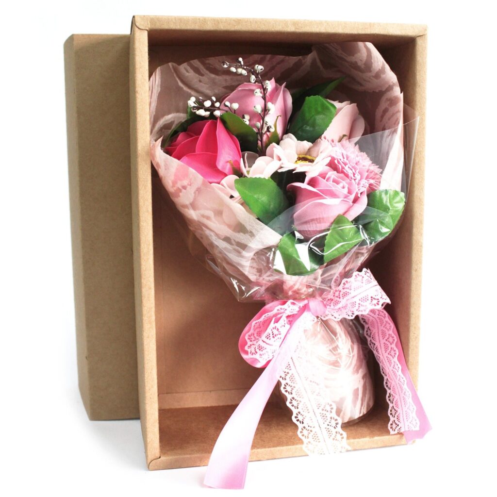 Bouquet de Fleurs Savon Artisanal - Rose