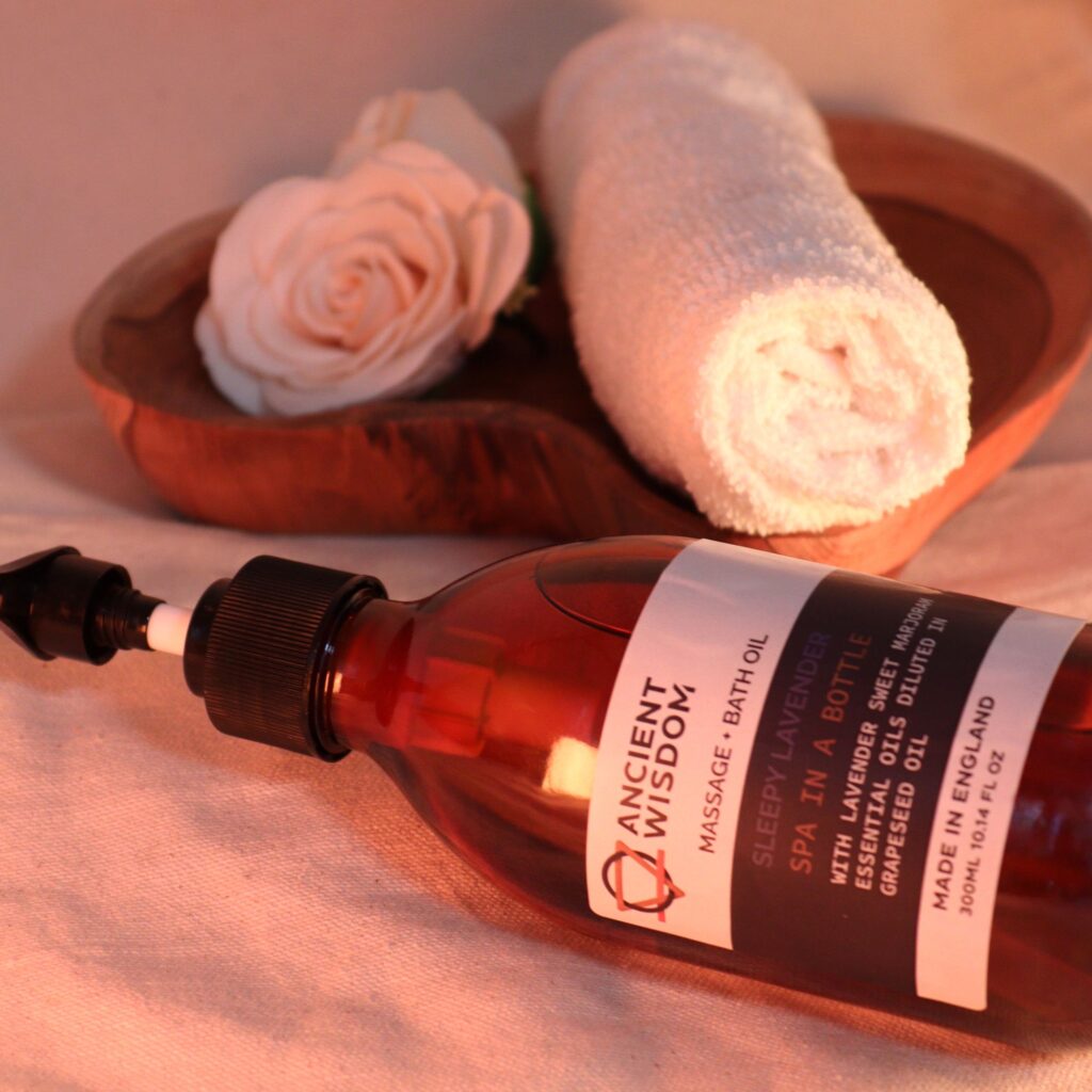 Huile de massage et de bain d'aromathérapie – Lavande Sommeil 300 ml